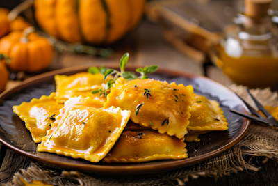 Kürbis Ravioli